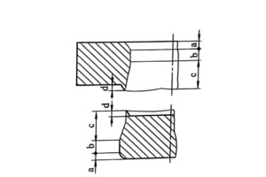 section of the punched part